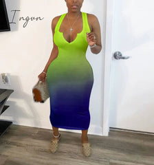 Ingvn - dress women dresses sexy long dress summer clothes for women dresses v-neck sexy wholesale dropshipping