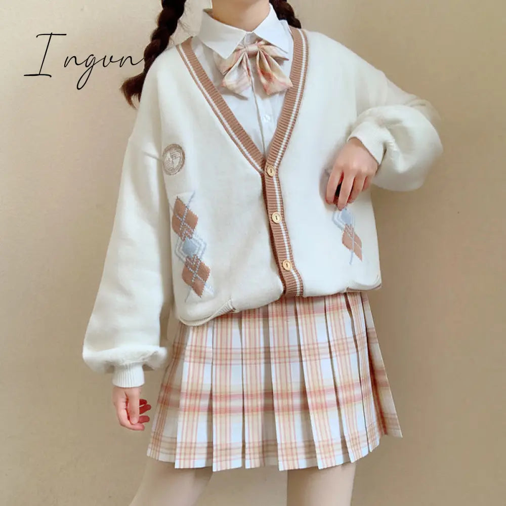 Ingvn - Autumn Sweet Women Hoodies Loose Hooded Sailor collar Cute Lace patchwork female Zip up hoodies NEW