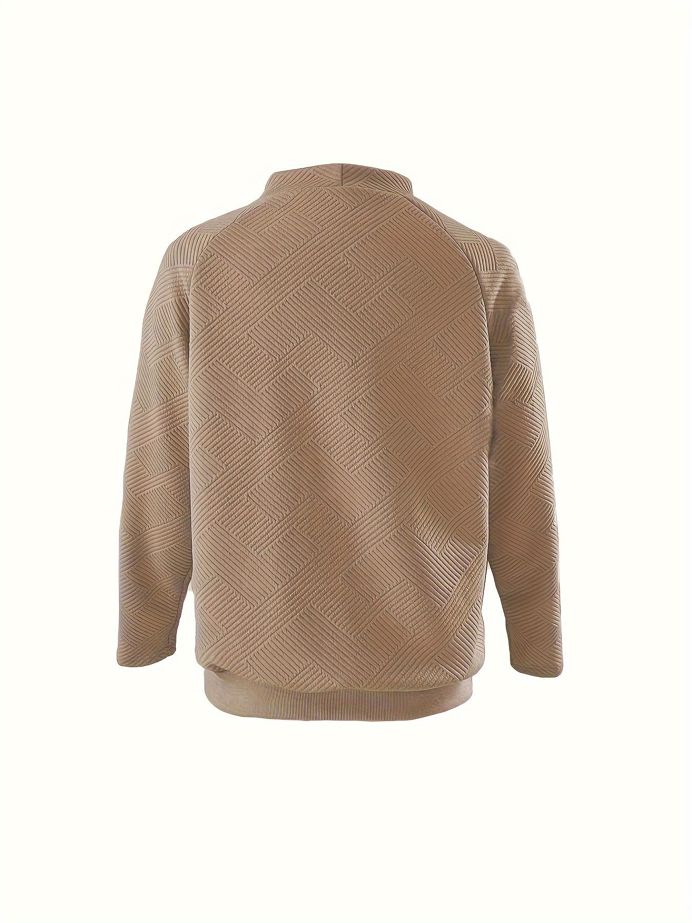Mock Neck Drawstring Pullover Sweatshirt, Casual Long Sleeve Sweatshirt For Fall & Winter, Women's Clothing
