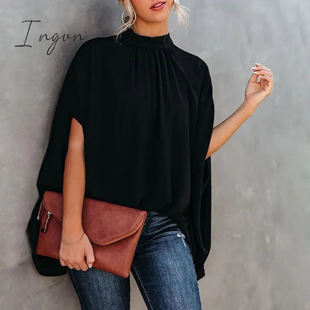 Ingvn - Summer Short Sleeve Loose Top Femme Blouse Women Fashion Casual Womens Tops And Blouses Ladies Print Shirt Shirts Elegant