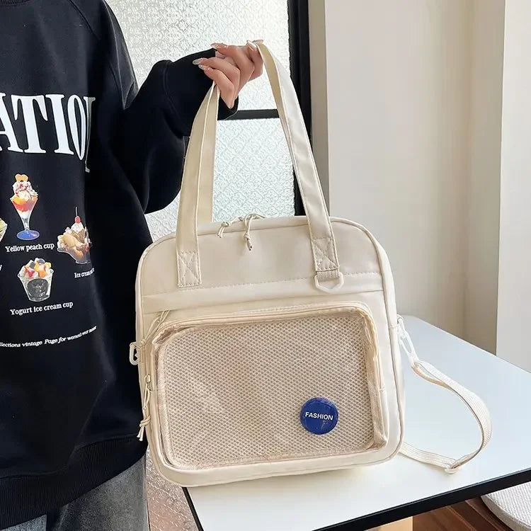 Ingvn  New Casual Tote Women's Crossbody Shoulder Bag with High Aesthetic Value Student Class Tote Bag Girl Commuting Handbag