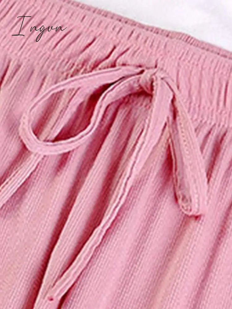 Ingvn - Women's Wide Leg Chinos Pants Trousers Black Pink Beige Streetwear Lightweight Casual Outdoor Causal Daily Full Length Comfort Plain S M L XL 2XL