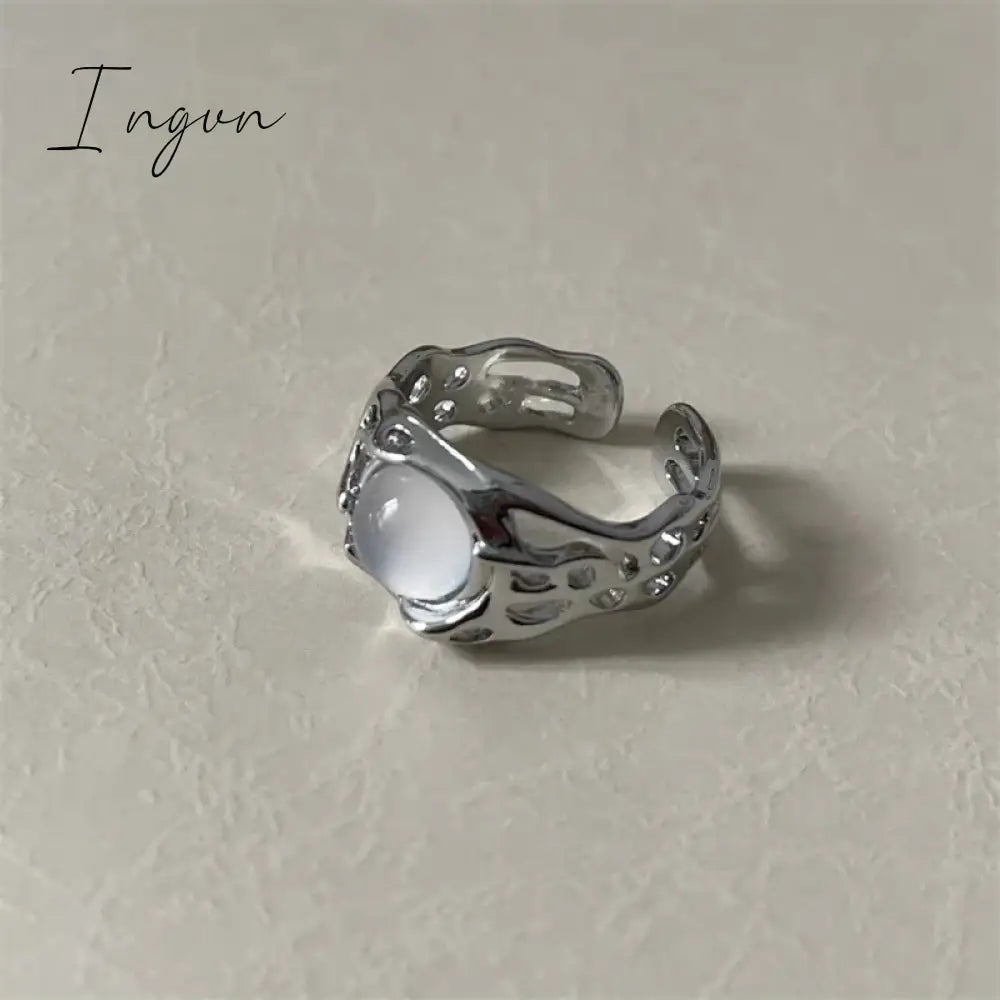 Korea Cute Rabbit Ear Rings Girl Women Bunny Butterfly Ring Zircon Jewelry Opening Rings For Girlfriend Sweet Cool Jewelry Gifts