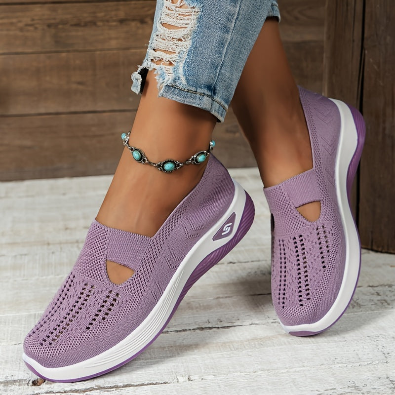 Comfortable Vintage Style Mesh Slip-On Sneakers - Breathable, Lightweight, and Hand Washable Casual Walking Shoes with Rubber Sole, Fabric Insole, and No Embellishment for All-Season Wear - Easy to Clean and Maintain from Tai