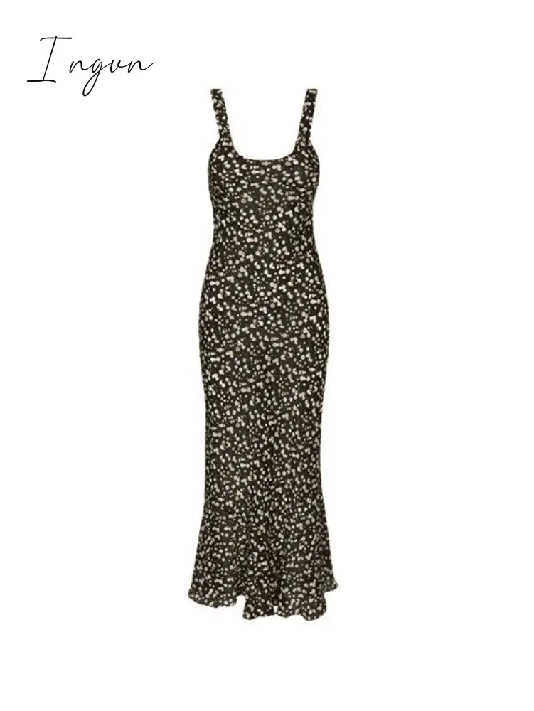 Ingvn - Summer Floral Print Maxi Dress