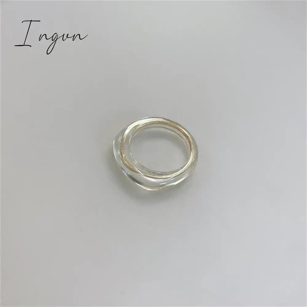 Trend Irregular Colorful Chic Pink Flower Ring for Women Fashion Y2K Cute Resin Ring Statement Aesthetic Jewelry Friend Gifts