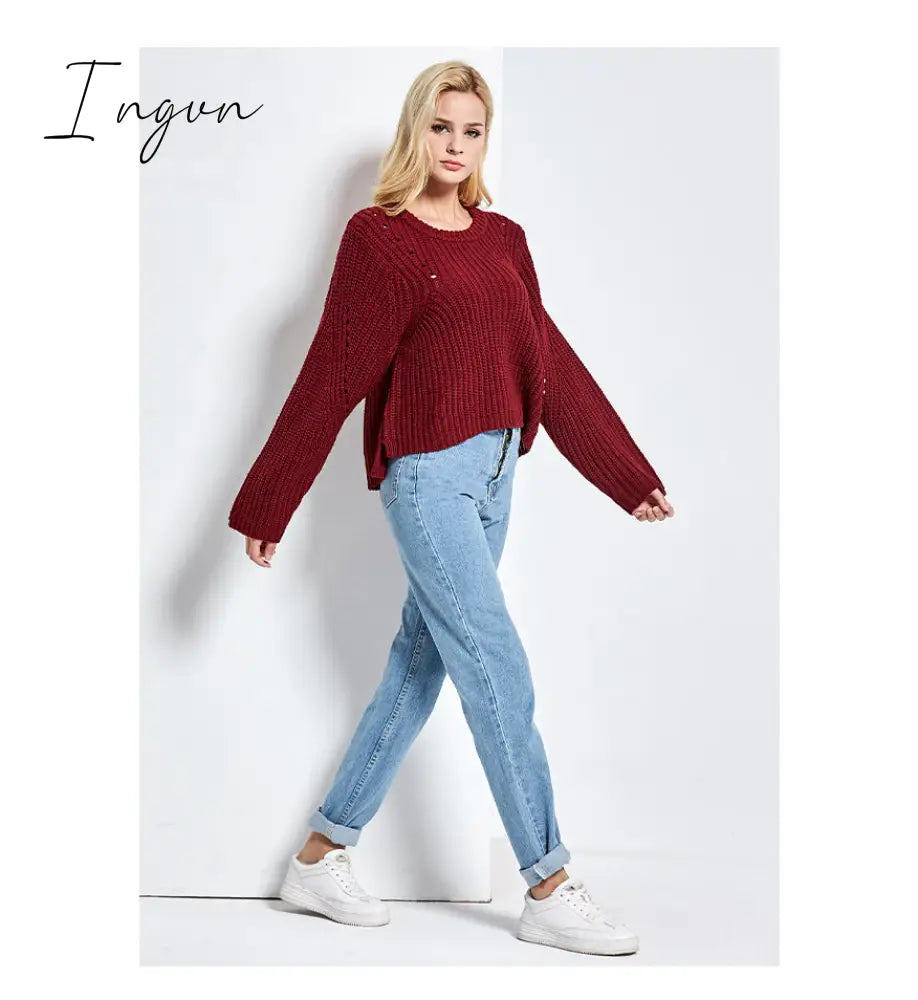 Ingvn - Harem Pants Vintage High Waist Jeans Woman Boyfriends Women's Jeans Full Length Mom Jeans Cowboy Denim Pants Vaqueros Mujer
