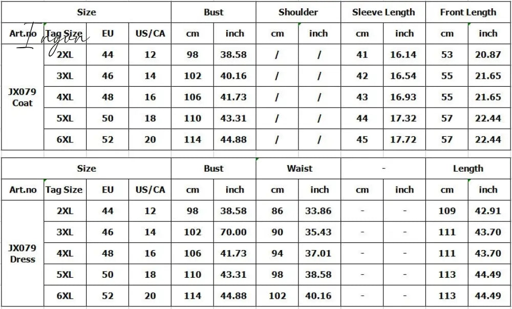 Ingvn - Womens Fashion African Clothes 2XL-5XL Christmas African Dresses for Women Fall Winter Clothing Femme Coat + Print Bondycon Dress
