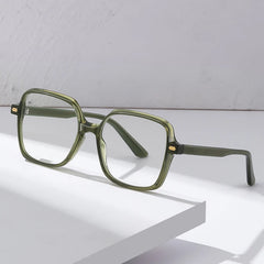 INGVN  Women Fashion Acetate Blue Light Blocking Computer Glasses Without Degrees Female Square Eyewear Spectacles Frames