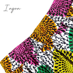 Ingvn - African Clothes For Women fashion Skirt Ladies Floral Wax Skirts Women's Sexy Midi Skirt For Party