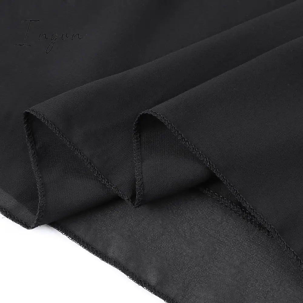 Ingvn - Women's Shift Dress Knee Length Dress Sleeveless Solid Color Layered Spring & Summer Plus Size Hot Black Purple Navy Blue