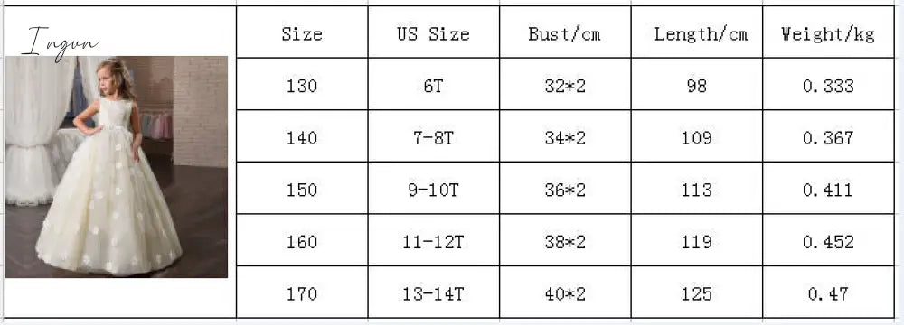 Ingvn - Red Girl Lace Embroidery Christmas Birthday Party Dress Flower Wedding Gown Formal Kids Dresses For Girls Teen Clothes 6 14 Yrs
