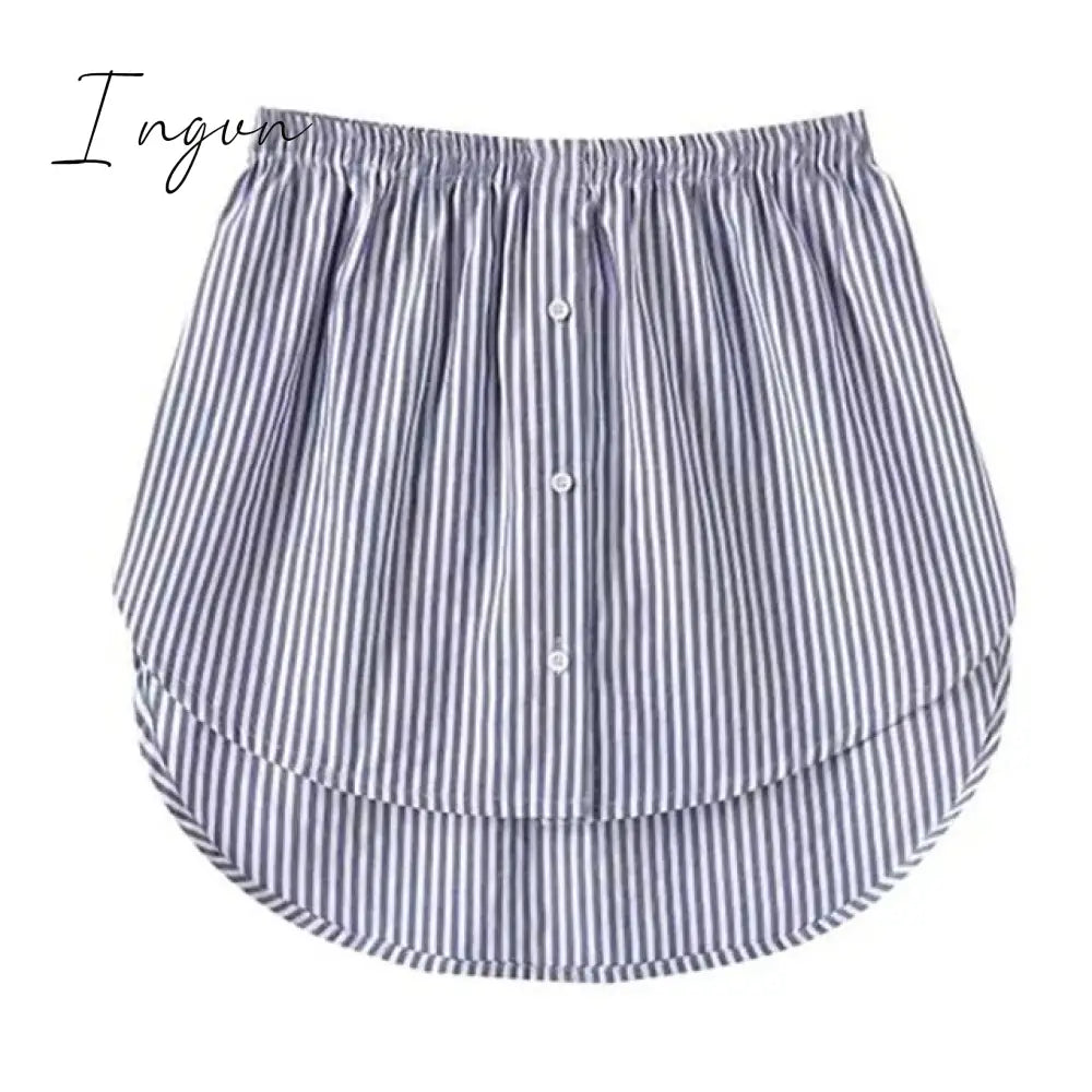 Ingvn - Spring Outfits New Style Womens Fake Shirts Hem Underskirts Elastic High Waist Split Half Slips Skirts Hoodies Sweaters Extender Hemline
