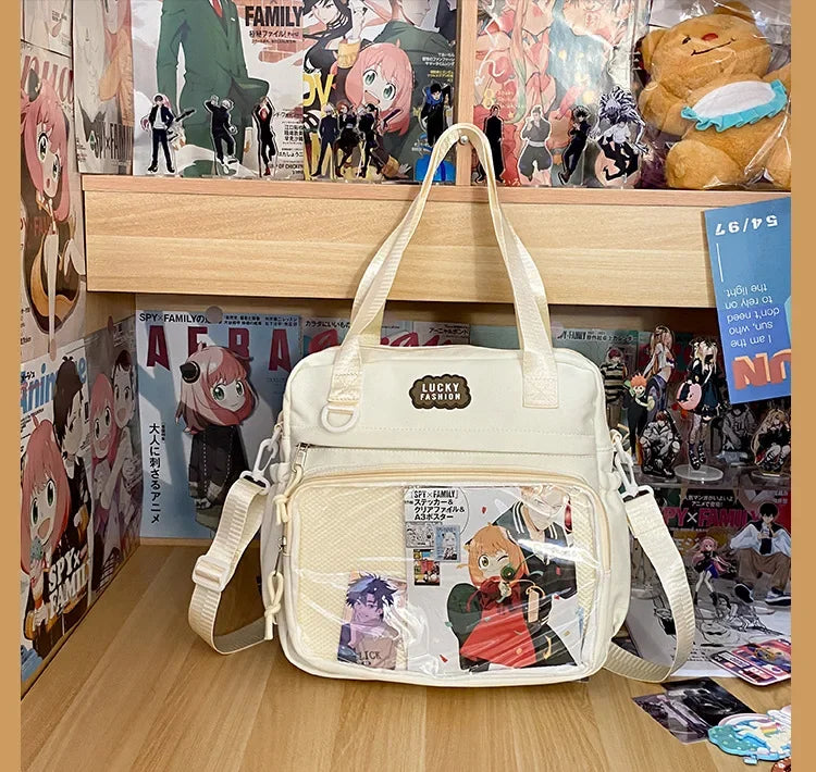 Ingvn  Multifunctional Shoulder Crossbody Bag with Large Capacity for Students To Attend Classes and Tutoring Tote Bag for Girls