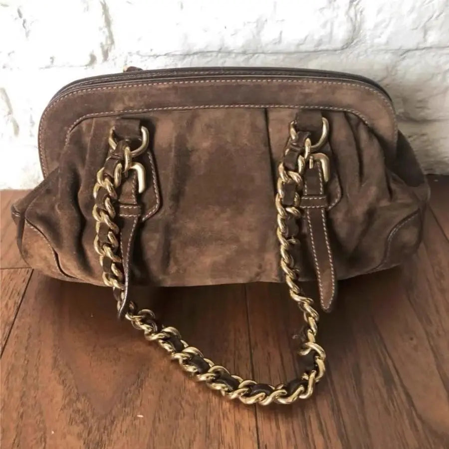 Ingvn  Women Vintage Shoulder Bags High Quality Chain Handbag Large Capacity Luxury Design Soft Brown Square Bags Female Tote Boston
