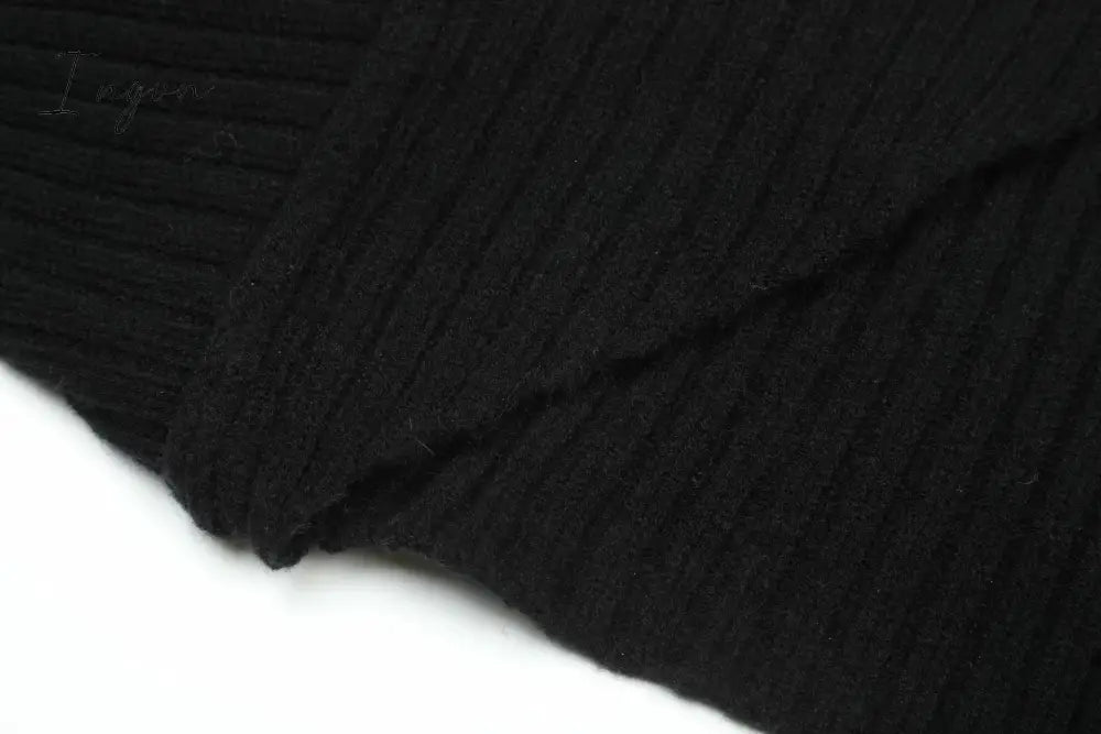 Ingvn - Sexy cropped cardigan knitted short cardigan sweaters for women fashion cute tops korean style long sleeve top batwing sleeve