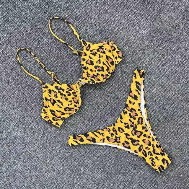 New Arrival Summer Women Two Piece Swimsuit Sexy Bikini Violet Steel Bracket Swimwear Female Bathing Suits Beachwear