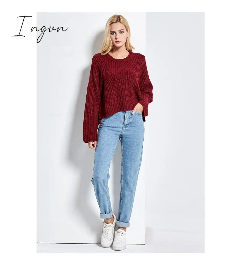 Ingvn - Harem Pants Vintage High Waist Jeans Woman Boyfriends Women's Jeans Full Length Mom Jeans Cowboy Denim Pants Vaqueros Mujer