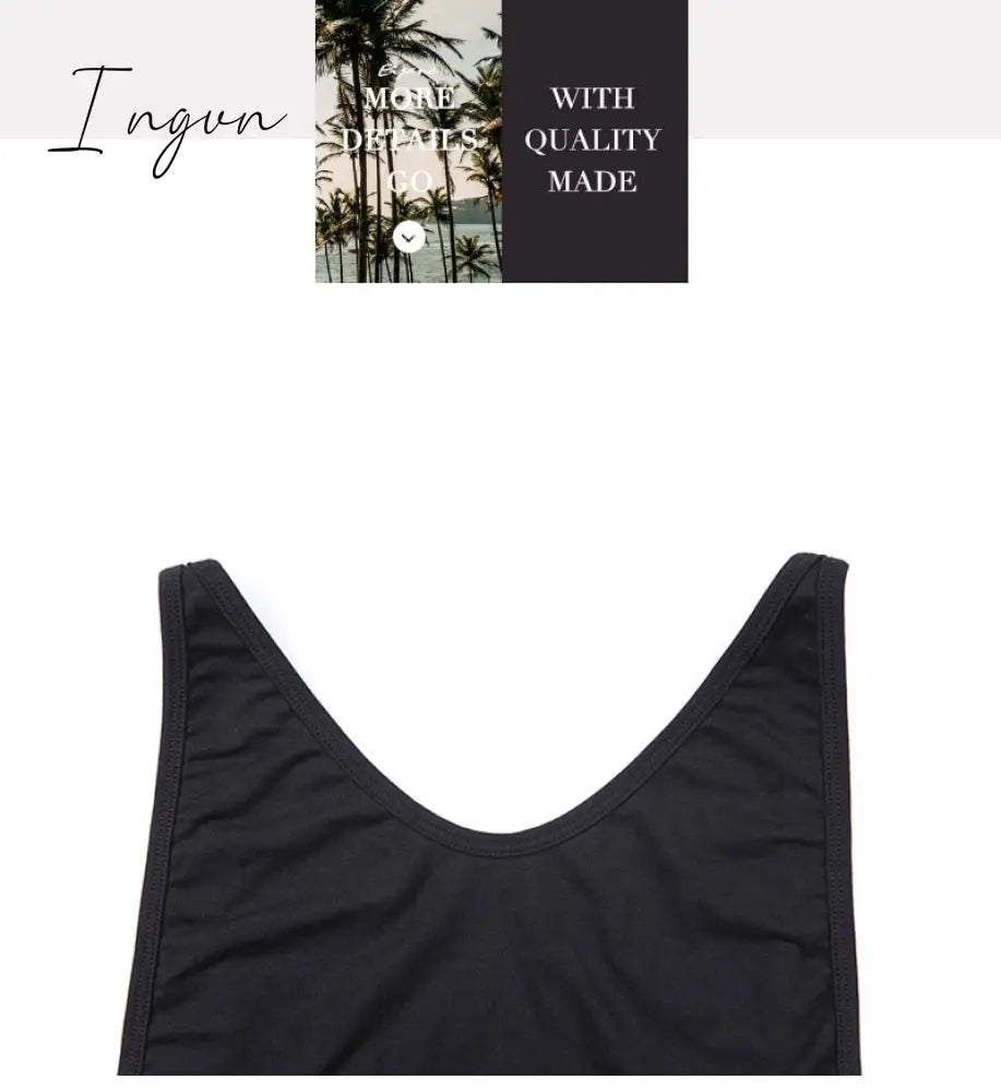 Ingvn - New Summer Women Sexy Bodysuit Spring Fashion Casual Backless Spaghetti Strap Black Bodysuit Body Tops For Women Short Jumpsuit