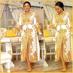 Ingvn - Long Maxi Dress  African Dresses For Women Dashiki Plus Size Dress Ladies Traditional African Clothing Fairy Dreess