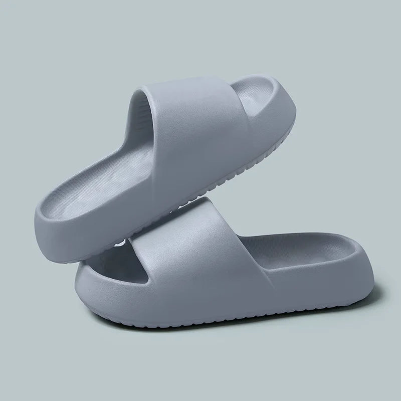 Ingvn  Eva Soft Sole Chunky Platform Slippers Women  Summer Thick Sole Cloud Slides Beach Sandals Woman Non-Slip Outdoor Flip Flops