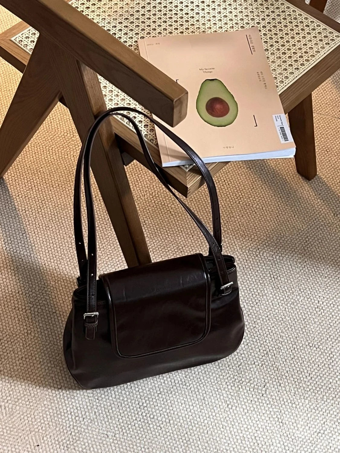 INGVN  Bags for Women Korean Trendy Vintage Casual Women's Handbags Streetwear Punk Solid All Match Shoulder Underarm Bag Y2k Aesthetic