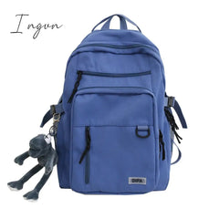 Ingvn - Aesthetic College Multi-Pocket Backpack
