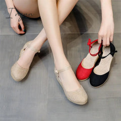 Ingvn - Espadrilles Wedges Woman Sandals Summer 2023 New In Ladies Comfort Casual Shoes Party Sandals Footwear Zapatillas Mujer Verano