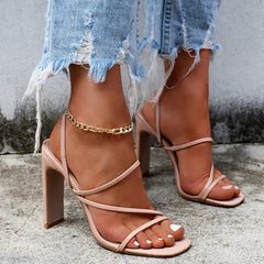 2026 Women Sandals Ladies High Heels Shoes Woman Slippers Open Toes Fashion Party Female Lady Heels Shoes Sandals For Women