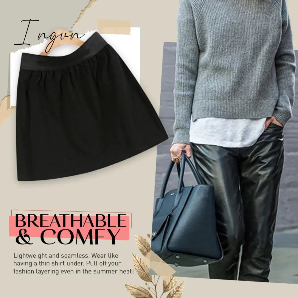 Ingvn - Adjustable Layering Fake Top Lower Sweep