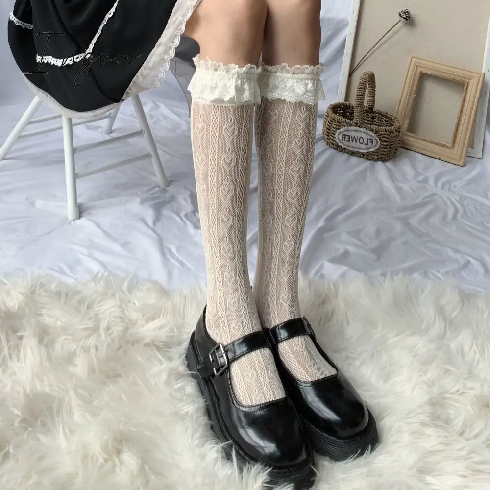 Ingvn - Quality Kawaii Lolita Style Dress Women Lace Maid Costume Dress Costume Sweet Gothic Party Robe Renaissance sSpring