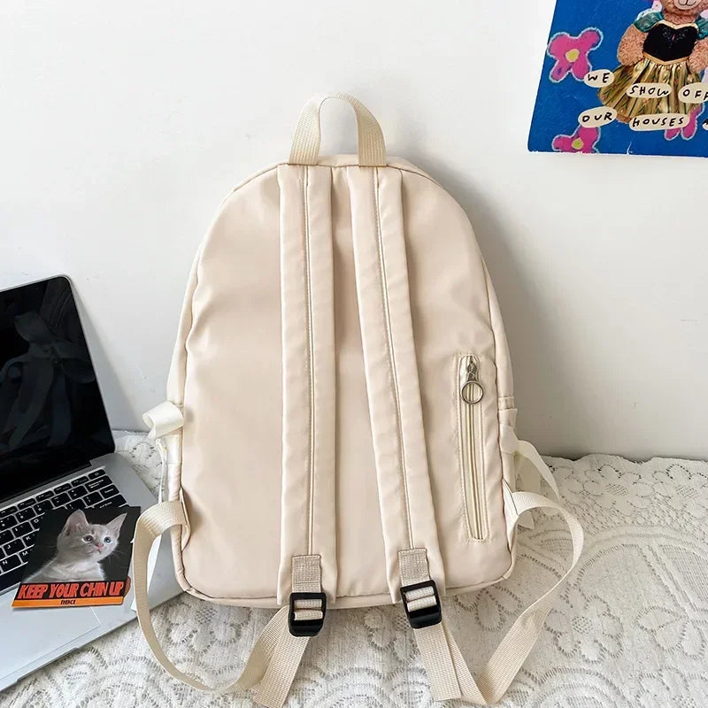 Ingvn  Fashion Backpack Canvas Women Backpack Anti-theft Shoulder Bags New School Bag for Teenager Girls School Backapck Female