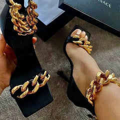 Ingvn - Trendy Punk High Heel Sandals
