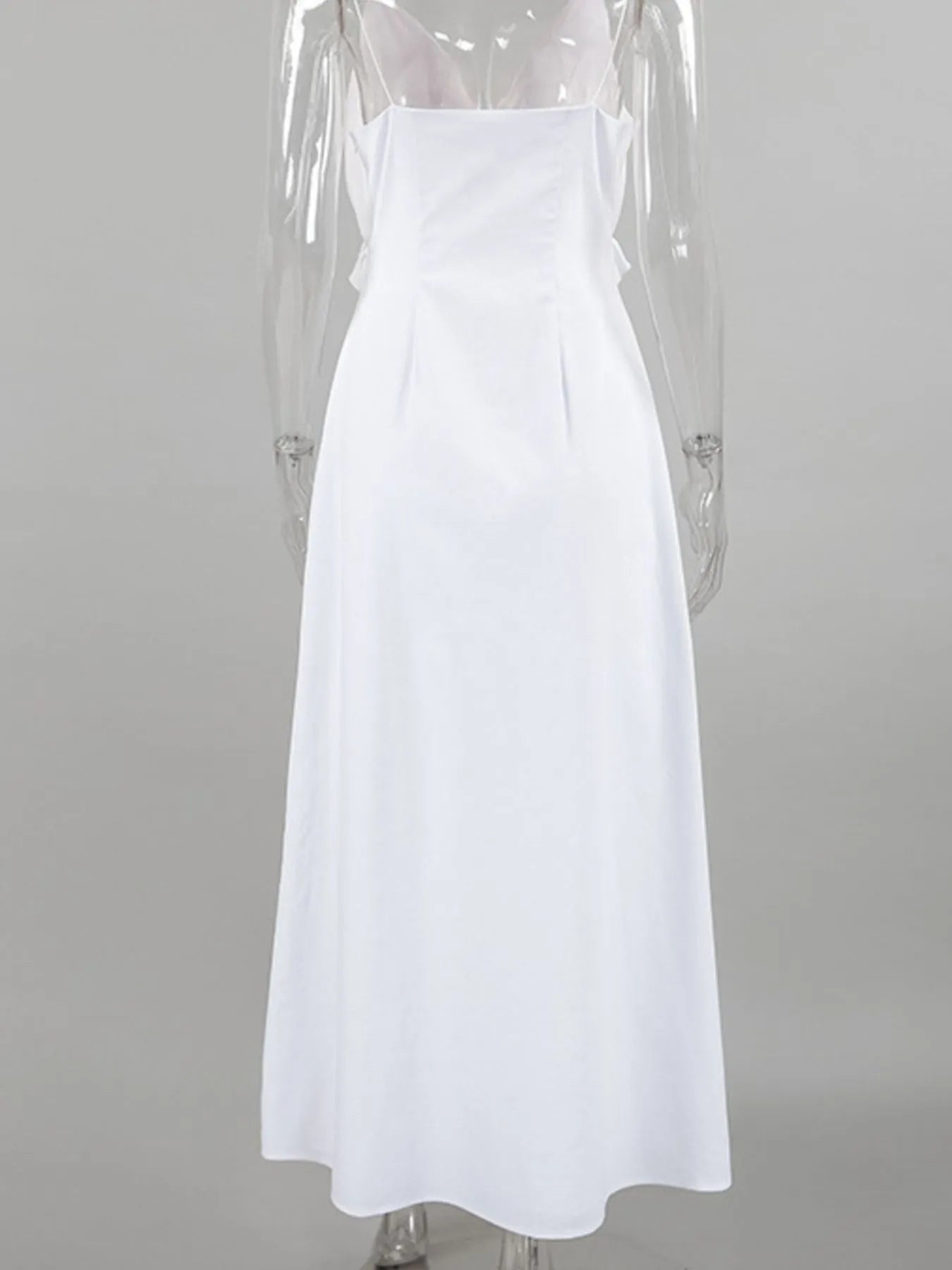 Ruffled V-Neck Maxi Dress