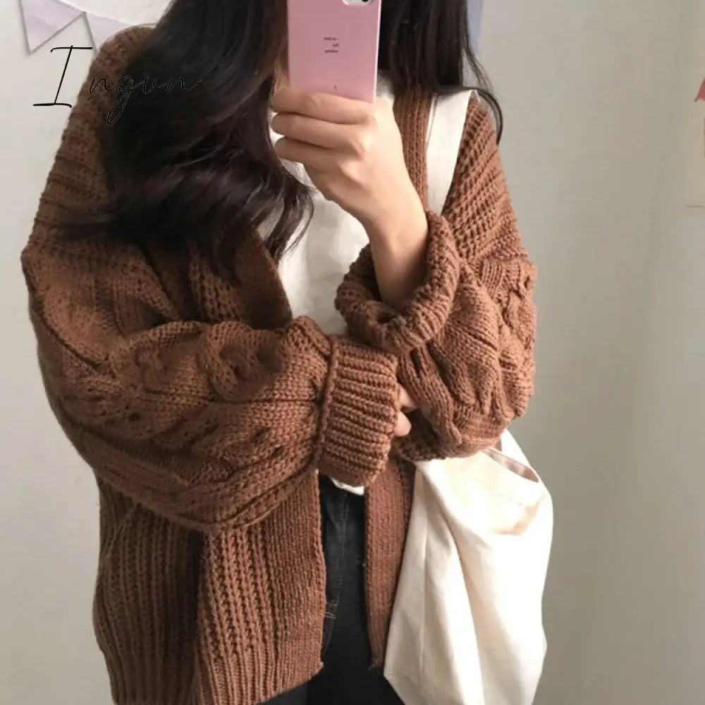 Ingvn - Warm Knit Sweater Cardigan