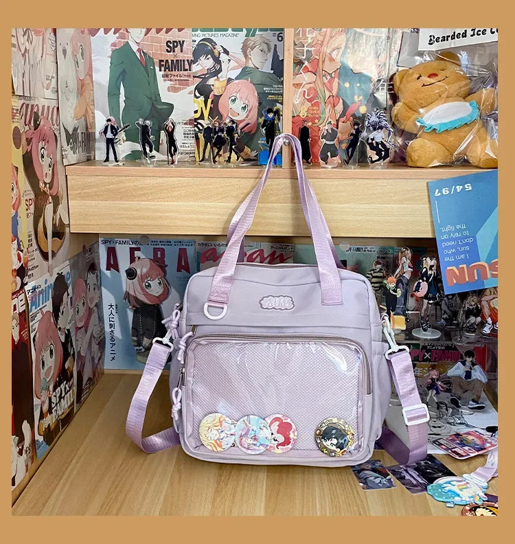 Ingvn  Multifunctional Shoulder Crossbody Bag with Large Capacity for Students To Attend Classes and Tutoring Tote Bag for Girls