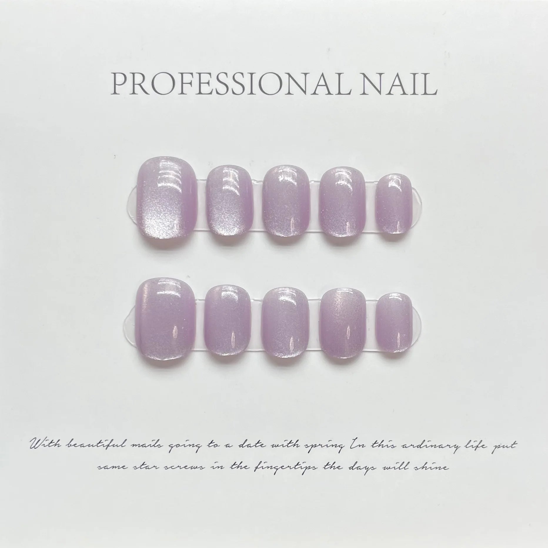 Handmade Long Stiletto Press On Nails Reusable Butterfly Diamond Decoration Fake Nails Full Cover Artificial Wearable False Nail