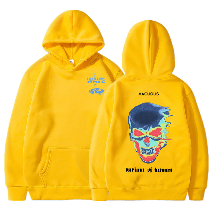 Voguable Hot Sale Fashion Creativity Design Skeleton Graphic Print Hoodie Men Women Fleece Cotton Hoodies Man Hip Hop Style Sweatshirt