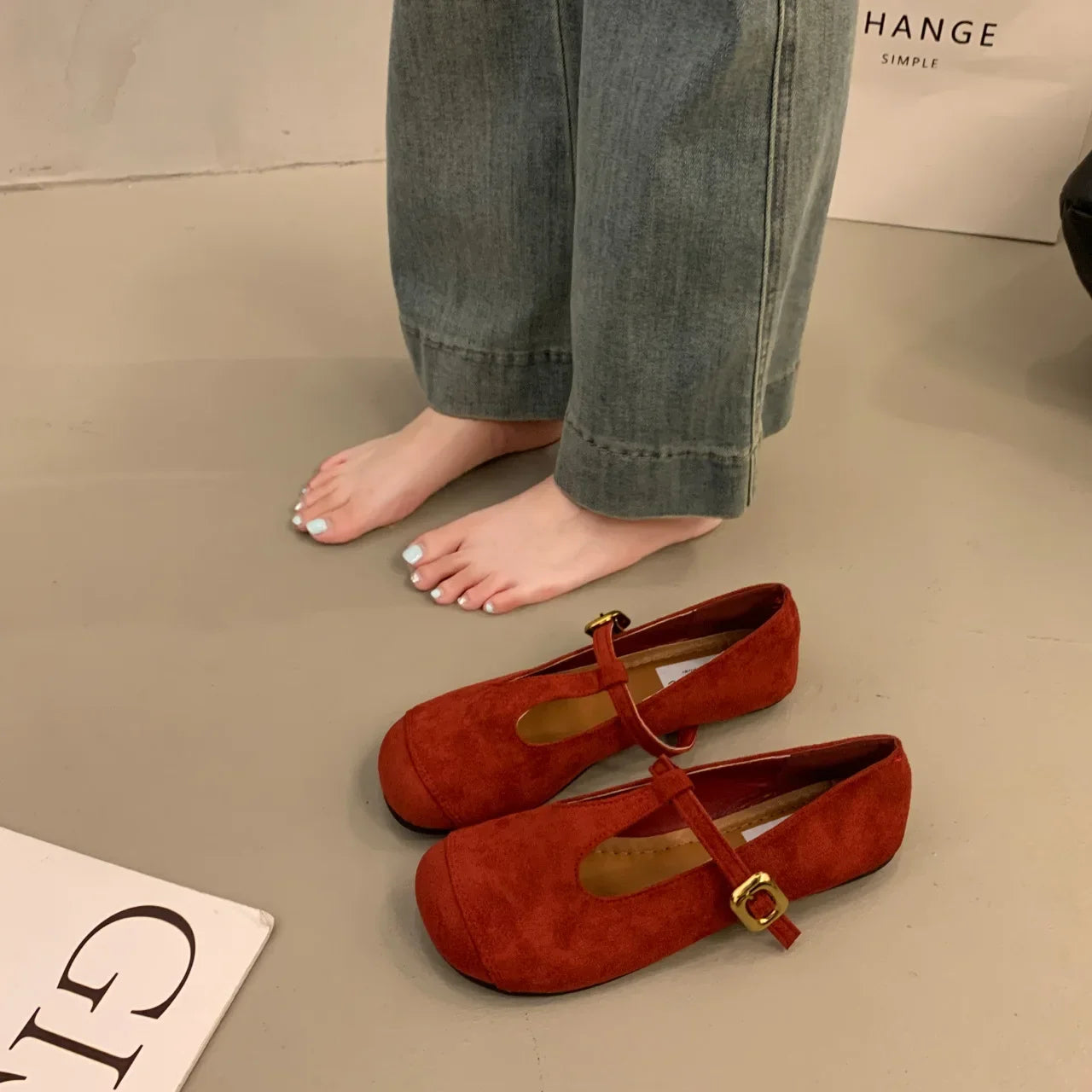 Leopard Women Shoes Flats Mary Jane Walking Casual Spring Fashion Woman Dress Buckle Retro Single Shoes Zapatillas De Muje