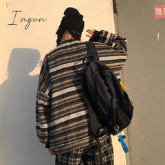 Ingvn - Retro Classic Striped Loose Sweater
