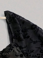 Long Sleeve Chic Off-Shoulder A-Line Dress for Women with Sexy Waist-Cinching, Tie Detail, Machine Washable