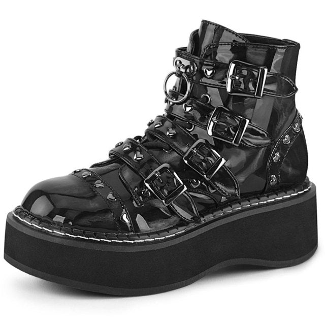 INGVN    2026 Brand Black Gothic Vampire Cosplay Comfy Sole Heels Summer Fashion Platform Sandals Shoes Women Slipper Outdoor