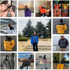 Ingvn - winter new couple outfit down jacket men's and women's trendy version of men's white duck down down jacket