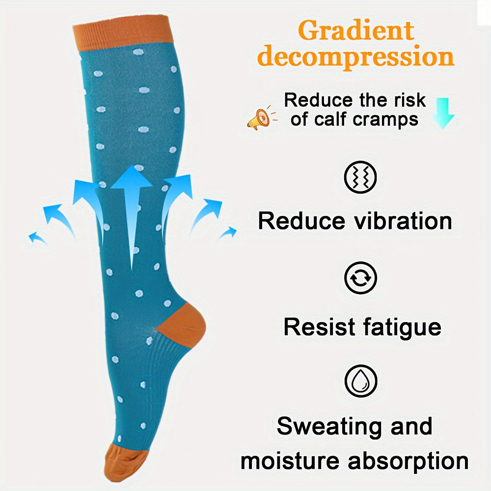 Compression Socks for Women - 20-30 mmHg Graduated Compression, Wide Calf Support for Pregnancy, Running, Nursing, and Athletic Activities