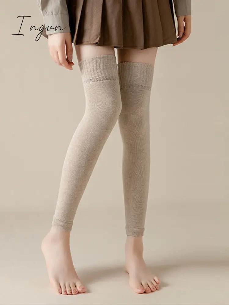 Ingvn - Casual Skinny Keep Warm Solid Color Leg Warmers Accessories