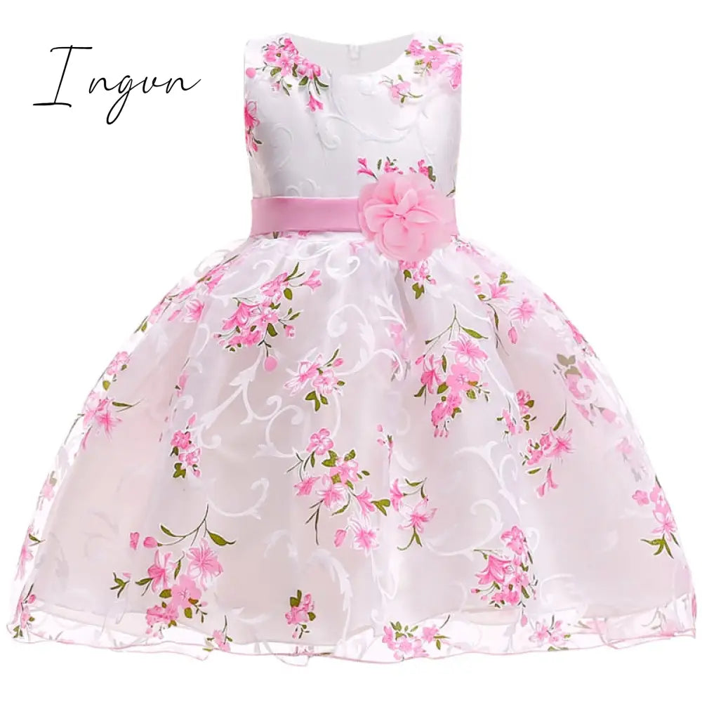 Ingvn - Teen Girls Dresses for Party Wedding Ball Gown Princess Bridesmaid Costume Dresses for Kids Clothes Girl Children's Dresses