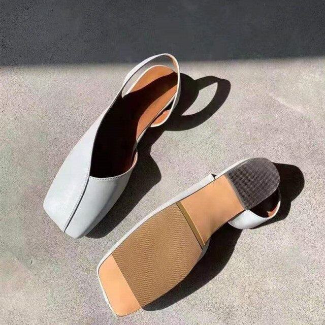 Bailehou 2026 New Flat Shoes Women Square Toe Ballerina Slip on Loafers Flat Heel Ladies Shallow Mouth Casual Shoes Zapatos Muje