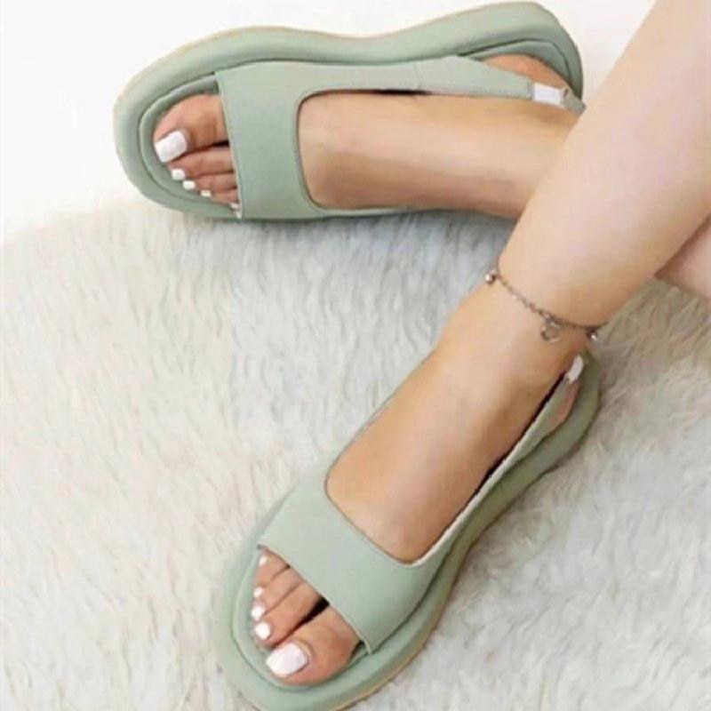 Women Sandals Summer  Soft Casual Summer Shoes For Women Elegant Low Heels Flat Sandalias Mujer Slip On Summer Footwear