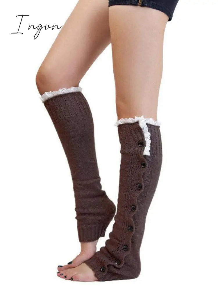 Ingvn - Vintage Knitting Lace Leg Warmers Accessories