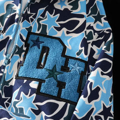Ingvn - Harajuku Demon Embroidery Hoodies Oversized Camouflage Sweatshirt Gothic Goth Zip Up Hoodie Y2k Clothes Couples Streetwear Women